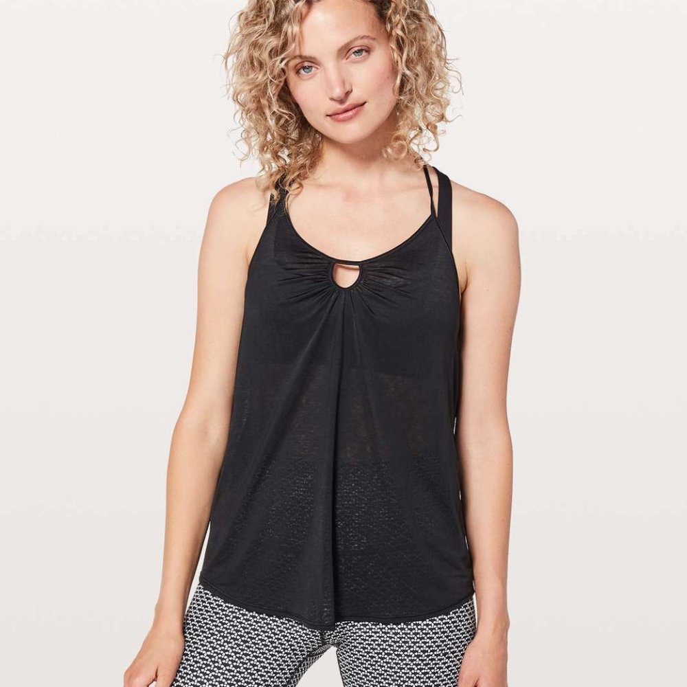Lululemon Tighten Up Tank Black Size 8